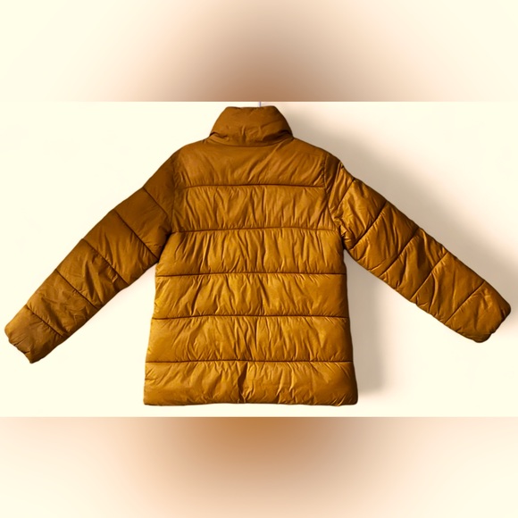 Old navy mustard color puffer size men’s small - Picture 2 of 3